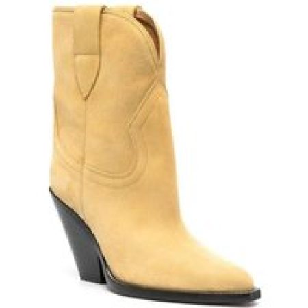 Isabel Marant Boots & laarzen - Yellow Suede Leyane Ankle Boots in geel