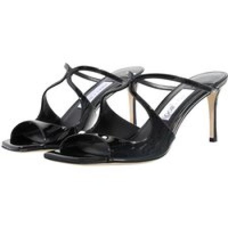 Jimmy Choo Slippers - Anise 75mm Mules in zwart