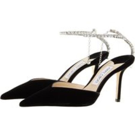 Jimmy Choo Pumps & high heels - Crystal Chain Velvet Pumps in zwart