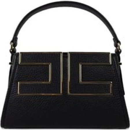 Elisabetta Franchi Crossbody bags - Structured Handbag With Geometric Design in zwart