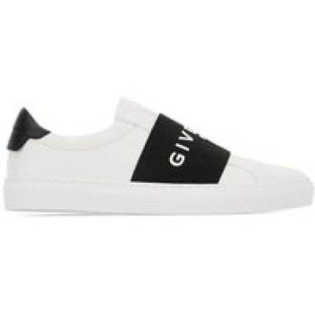Givenchy Low-Top Sneakers - Slip-On Sneakers With Black Band Logo Detail in wit