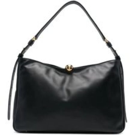 Furla Hobo bags - Black Calf Leather Shoulder Bag in zwart