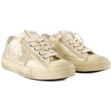 Golden Goose Sneakers - V-Star 2 Sneakers - Leather - Metallic in staalgrijs