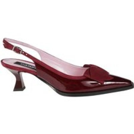 Carel Paris Hoge hakken - Pointed Toe Slingback Shoes With Bow Detail in rood