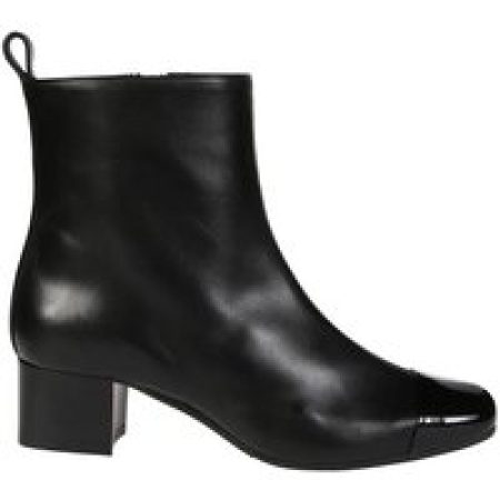 Carel Paris Boots - Minimalist Black Ankle Boots in zwart