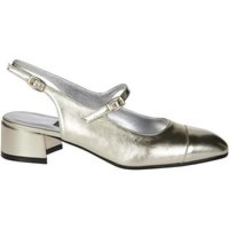 Carel Paris Hoge hakken - Slingback 04 Shoe With Wide Heel in zilver