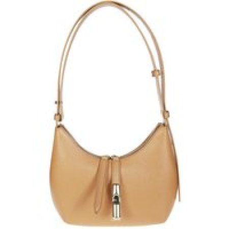 Furla Hobo bags - Curved Leather Shoulder Bag in beige