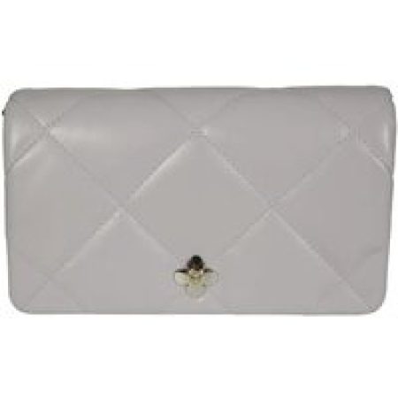 Tory Burch Crossbody bags - Kira Diamond Quilted Clover Logo Crossbody Bag in grijs