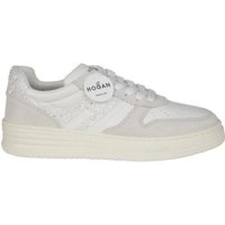 Hogan Low-Top Sneakers - White Leather And Suede Sneakers in wit