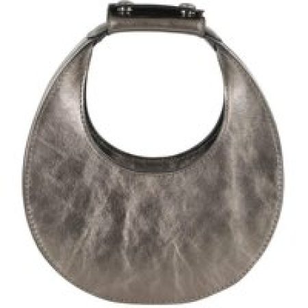 Staud Hobo bags - Crescent-Shaped Bronze Leather Bag in staalgrijs