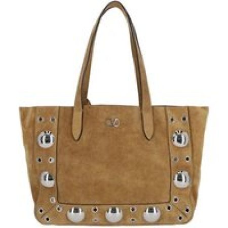 Valentino Garavani Shoppers & Totes - "Nellcôte" Small Tote Bag – Brown in bruin