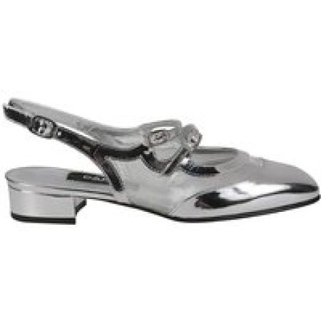 Carel Paris Hoge hakken - Flate Double Strap Slingback in zilver