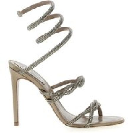 René Caovilla Sandalen - 'Braid Cleo' Sandals in grijs
