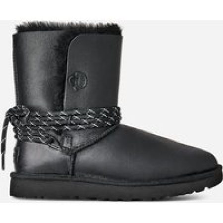 UGG® Classic Bailey Tie Leather-laars in Black