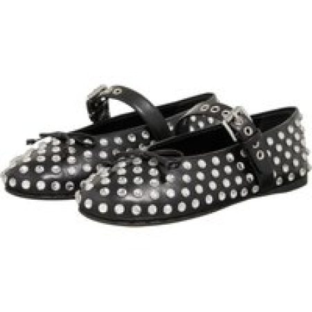 Miu Miu Loafers & ballerina schoenen - Crystal Embellished Ballet Flats in zwart