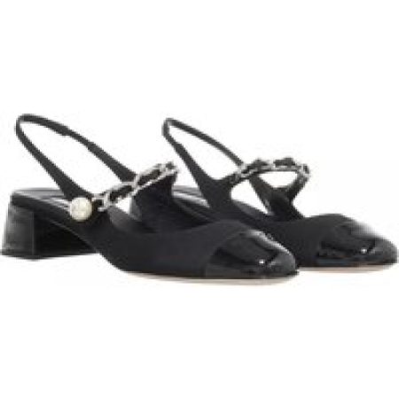 Miu Miu Pumps & high heels - Slingback Pumps In Gabardine And Patent Leather in zwart