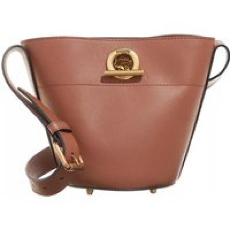 Moschino Crossbody bags - Metal Toggle Shoulder Bag in bruin