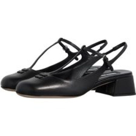 Miu Miu Loafers & ballerina schoenen - Square Toe Mary Janes in zwart