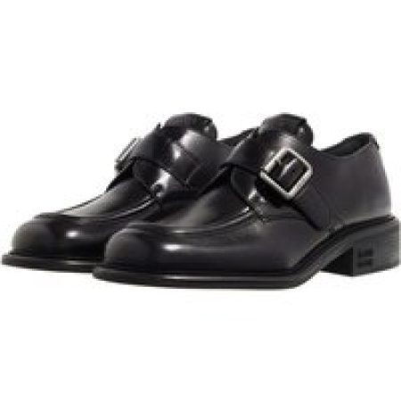 Miu Miu Sneakers - Buckle Leather Sneakers in zwart