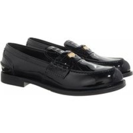 Miu Miu Loafers & ballerina schoenen - Moccasins Leather Lucida in zwart