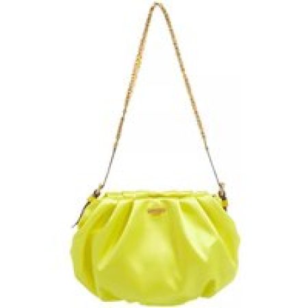 Moschino Crossbody bags - Strass Mini Lettering Shoulder Bag in geel