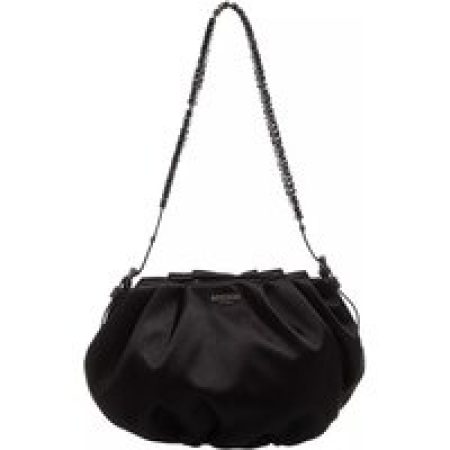 Moschino Crossbody bags - Strass Mini Lettering Shoulder Bag in zwart