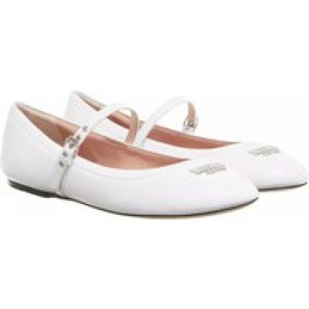 Moschino Loafers & ballerina schoenen - Moschino Plate Ballerina in wit