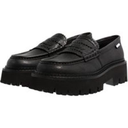 Moschino Loafers & ballerina schoenen - Hearted Brogue Sporty in zwart