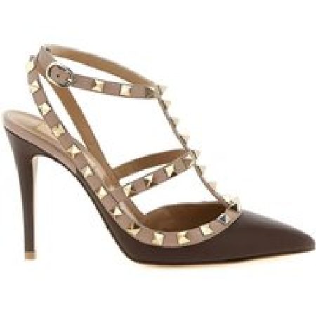 Valentino Garavani Hoge hakken - 'Rockstud' Pumps in bruin