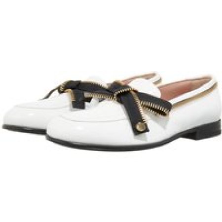 Moschino Loafers & ballerina schoenen - Bow Zip in wit