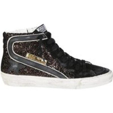 Golden Goose Low-Top Sneakers - High-Top Sneakers With Glitter Upper in bruin