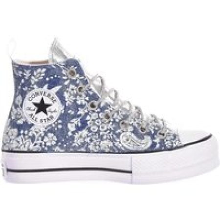 Converse Low-Top Sneakers - Platform Sneakers In Silver Light Blue in blauw