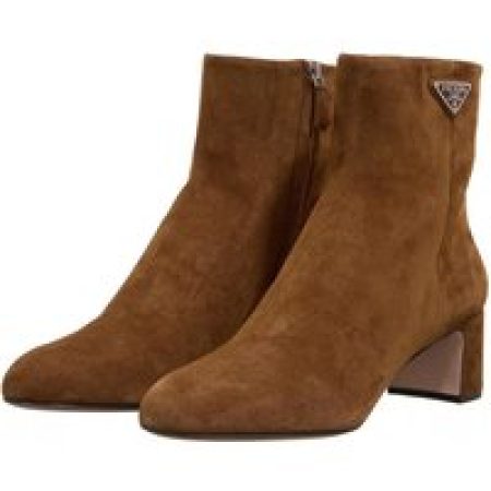 Prada Boots & laarzen - Triangle Ankle Boot in bruin