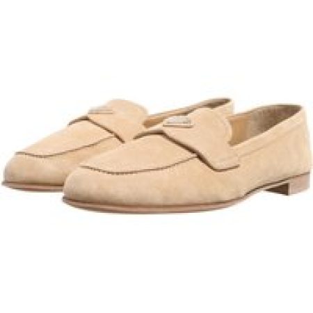 Prada Loafers & ballerina schoenen - Mocassini Scamosciato in beige