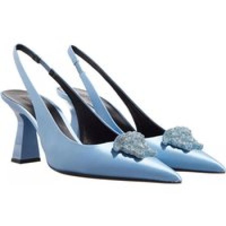 Versace Pumps & high heels - La Medusa Satin Slingsback Pumps in blauw