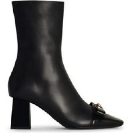 Versace Boots & laarzen - Black Leather Ankle Boots in zwart