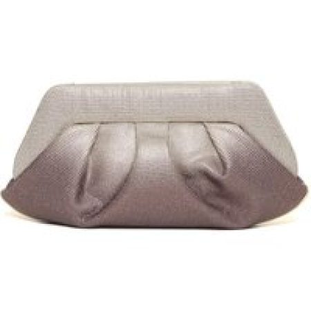 Themoirè Clutches - Silver Rose Vegan Leather Clutch in roze
