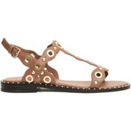 Ash Sandalen - Flat Sandals With Wave Pattern in bruin