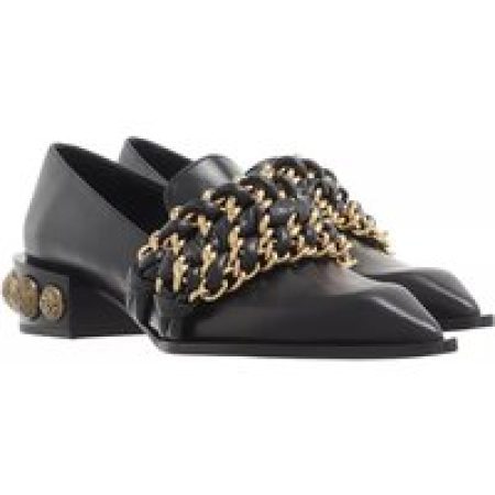 Balmain Loafers & ballerina schoenen - Coin Chain Loafers Leather in zwart