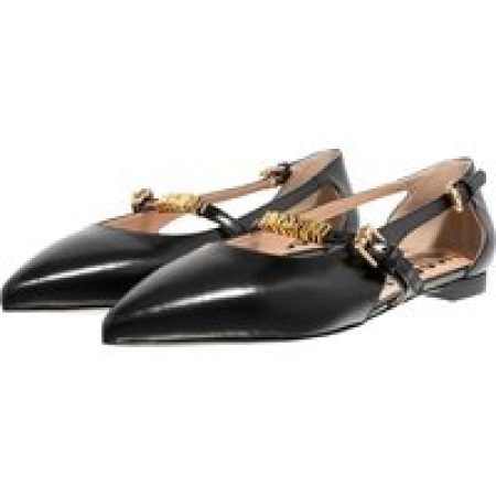 Moschino Espadrilles - Mini Lettering in zwart