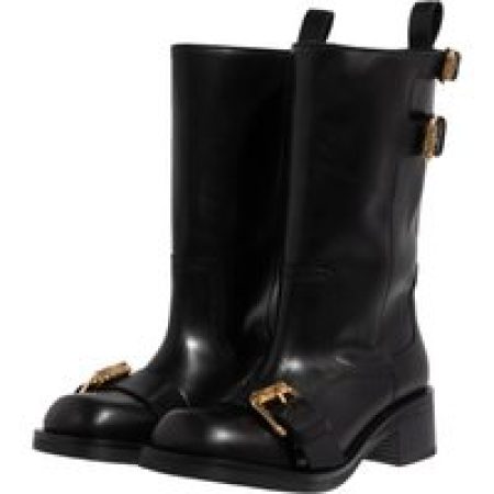 Moschino Boots & laarzen - Logo Multistrap in zwart