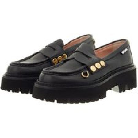 Moschino Loafers - Snap Button in zwart