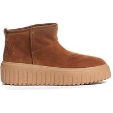 Hogan Low-Top Sneakers - H Stripes Low Boot Leather Suede in bruin