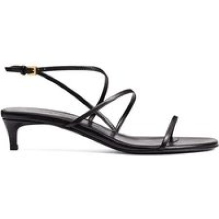Khaite Sandalen - Black Goat Leather Sandals in zwart