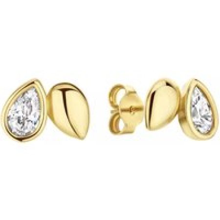 BELORO Oorbellen - Monte Napoleone Natalia 9 karat ear studs with zir in gold