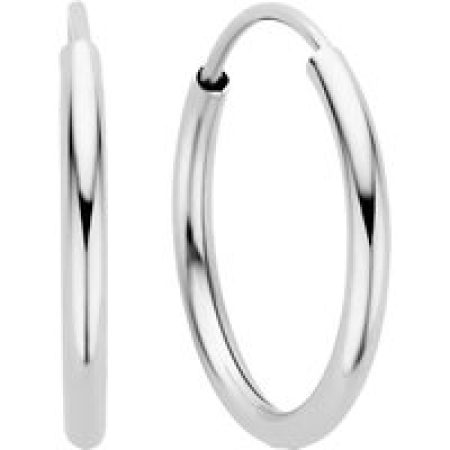 Isabel Bernard Oorbellen - Saint Germain Cerise 14 karat hoop earrings in silver