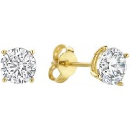 BELORO Oorbellen - Monte Napoleone Stella 9 karat ear studs with zirc in gold