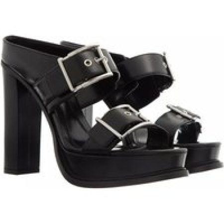 Alexander McQueen Sandalen - Platform Buckle Sandal in zwart