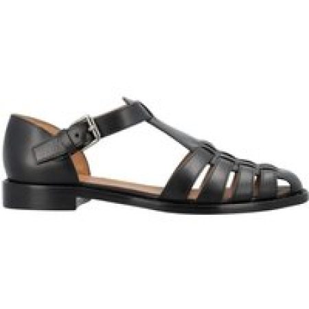 Church's Sandalen - Open-Toe T-Bar Sandal With Strapping Detail in zwart