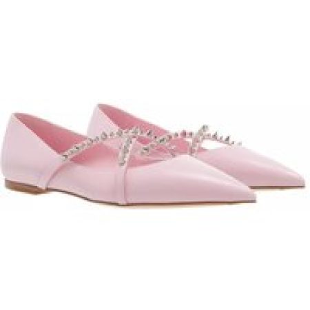 Alexander McQueen Loafers & ballerina schoenen - Pointed Ballerinas Leather in poeder roze